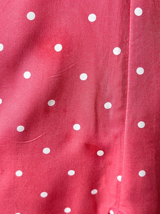 Abercrombie & Fitch Coral Polka Dot Festival Resort Cutout Midi Dress Size XS-S - Picture 7 of 8